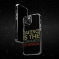thumbnail image 6 of DistinctInk Clear Case for Apple iPhone 15 (6.1" Screen) - Patience Is Companion Of Wisdom, 6 of 9