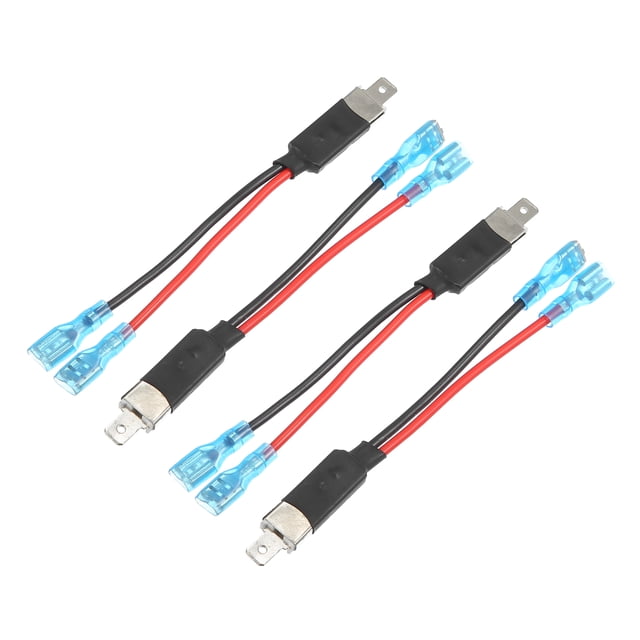 4 Uds H1 macho adaptador de faro LED arnés de cableado extensión convertidor Cable Universal para coche