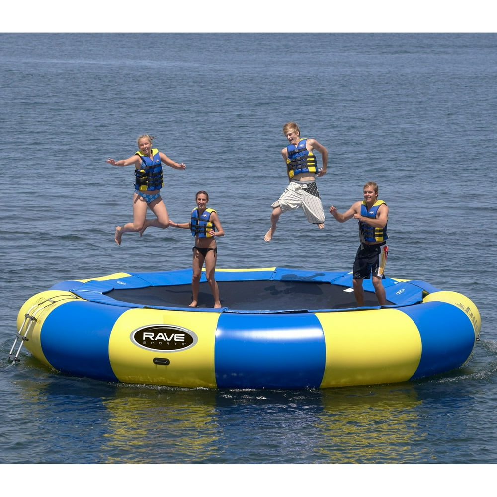 20 ft. RAVE Sports Aqua Jump Eclipse Water Trampoline Package Walmart