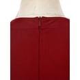 thumbnail image 5 of iiniim Women's Lyrical Dance Dress Halter Sleeveless Mesh Tulle High Low Skirt Leotard Modern Contemporary Dancewear Burgundy XXL, 5 of 7