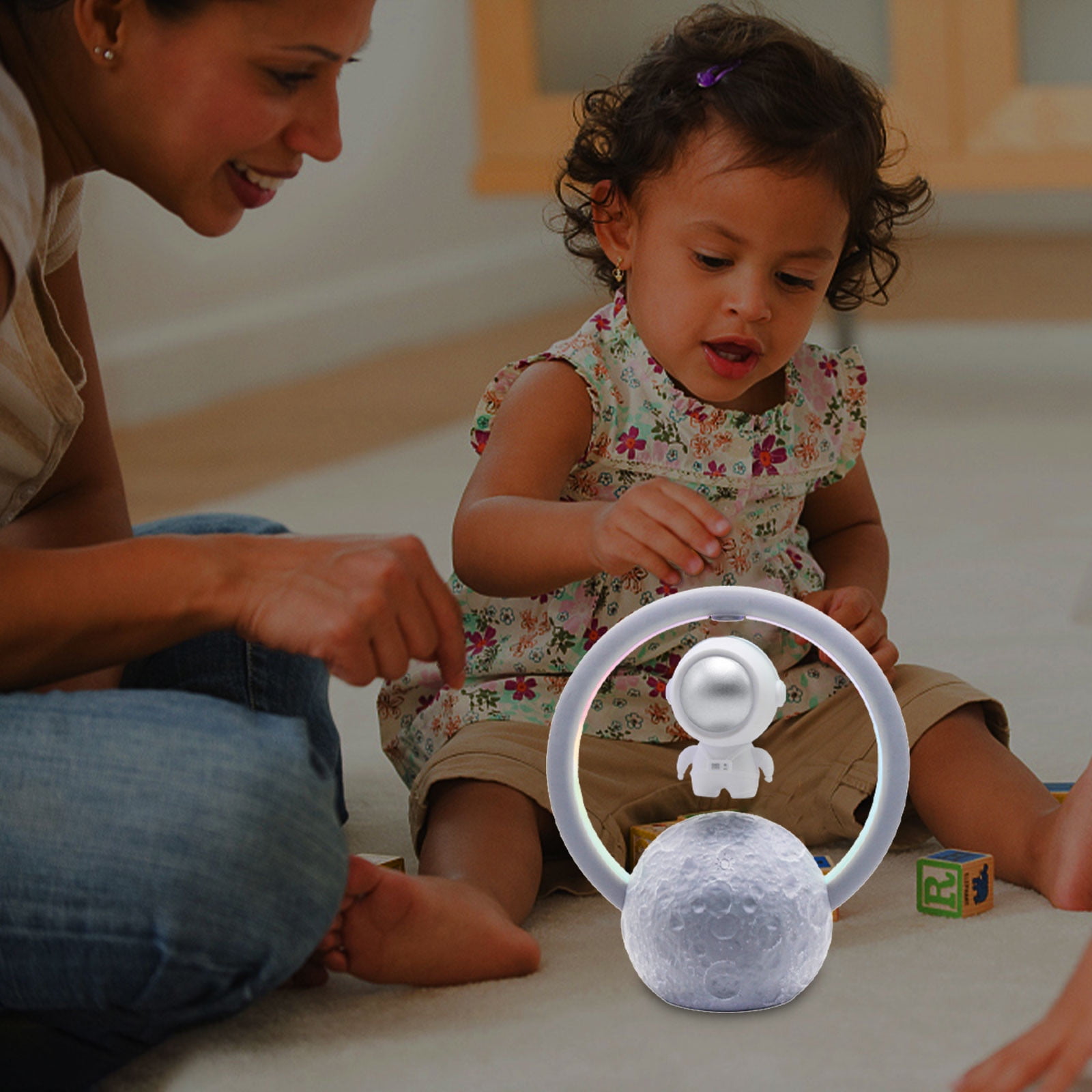 Ycolew Magnetic Levitating Bluetooth Speaker with LED Light,Cool Gadgets Floating Speaker, Maglev Speaker Lamp for Home Office Desk Decoration,Cool Tech Gift for Men Father Boys