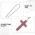 thumbnail image 3 of unbranded Colgante Para Auto Rosa Con Cruz Y Para Un Estilo Personalizado, 3 of 7