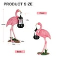 thumbnail image 4 of Solar Garden Statue Flamingo Figurine- Garden Art with Solar Lantern, Loving Flamingo for Patio,Balcony,Yard, Lawn-Unique Housewarming Gift for Garden Mom Grandma, 4 of 8