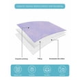 thumbnail image 5 of Purple Lavender Twin Size Down Alternative Comforter, Lightweight Comforter Quilt Bedding Set with Pillow Shams Spring Watercolor Wild Flowers Plant All Seasons Bed Comforter Duvet Insert 68"x86", 5 of 7