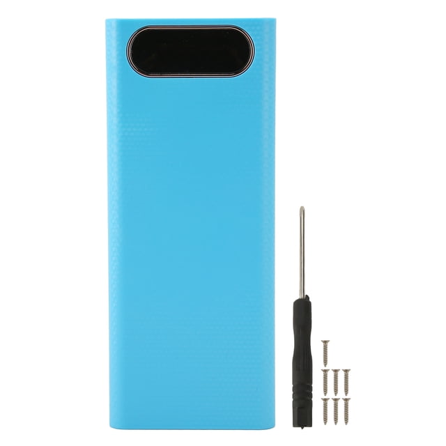 Caja de batería 8x21700 NikouMX Kit de caja de Banco de energía sin soldadura LCD Azul