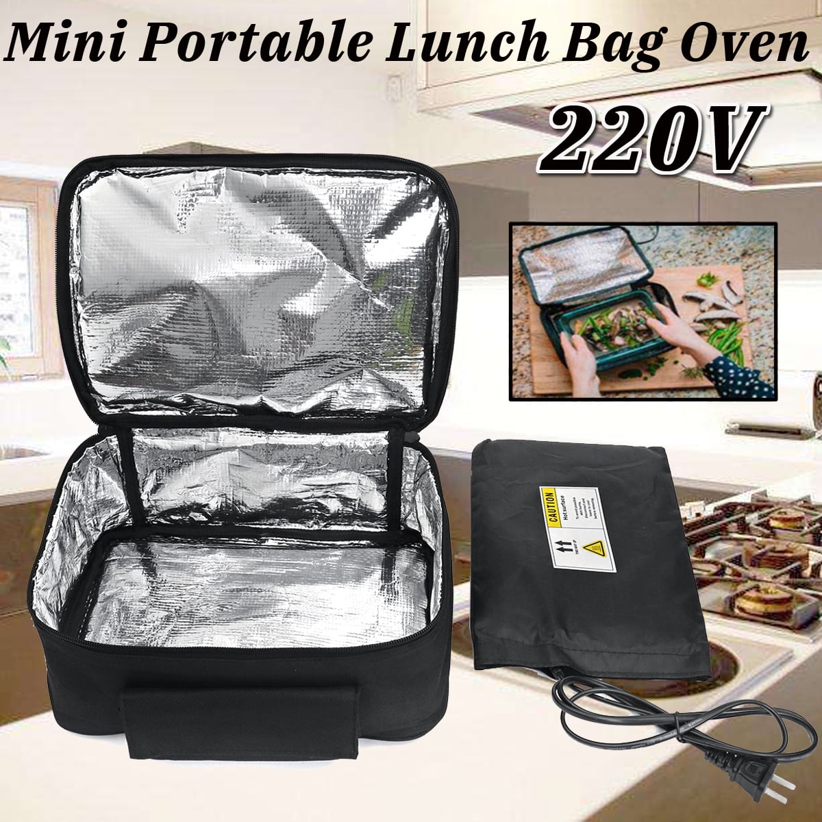 Mini Personal Portable Lunch Bag Oven Instant Food Heater Travel Warmer