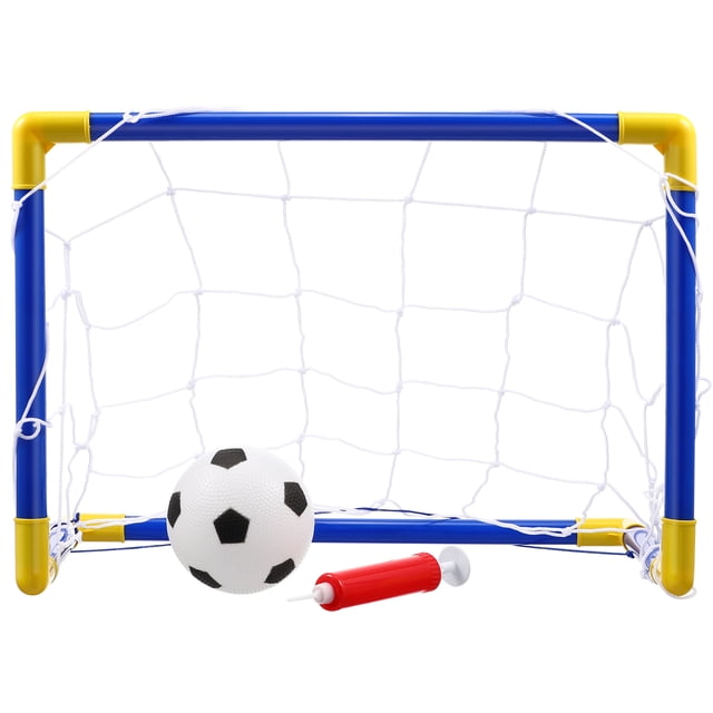 1 Juego de mini portería de fútbol DIY puerta de red de fútbol para niños juguetes deportivos de interior juego de entrenamiento