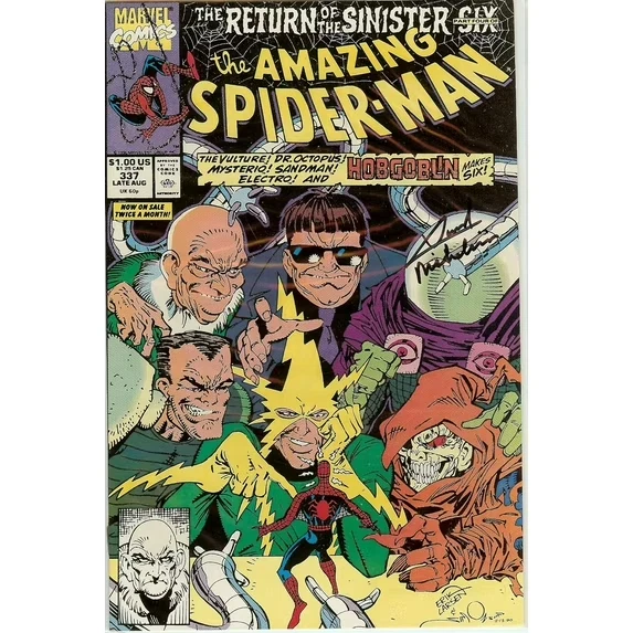 Amazing Spider-Man #334 Signed by David Michelinie