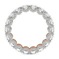 thumbnail image 4 of Round Shape Lab Grown Diamond Reona Eternity Ring For Women | 5 Carat IGI Certified 14K Rose Gold | FG-VS Quality Friendly Diamonds Eternity Ring Size 7.5, 4 of 5