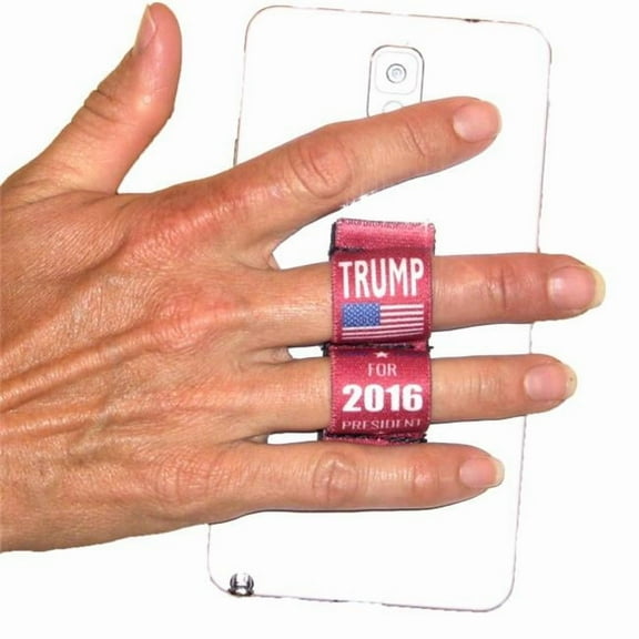 LAZY-HANDS 201611 2-Loop Phone Grip - Extra Large, Red Donald Trump for President 2016