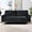 Black 02, variant on 70" Modern Velvet Loveseat Sofa Couch,Mid-Century Tufted Upholstered Small Love Seat Couch with 2 Pillows for Compact Space,Living Room,Apartment,Green