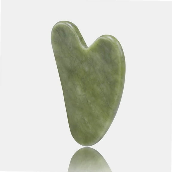 Gua Sha, Gua Sha Facial Tool, Guasha Tool for Face, Guasha Natural Jade Stone Light Green