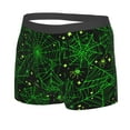 thumbnail image 2 of Fotbe Green Bright Web with Spiders Men’s Total Support Pouch Boxer Briefs, X-Temp Cooling, Moisture-Wicking Underwear, Regular, Long-leg and Trunk-Small, 2 of 9