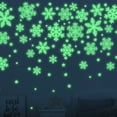 thumbnail image 4 of Maoww Glow in The Dark Christmas Snowflake Sticker Xmas Self-Adhesive PVC Wall Decals Stickers Luminous Stickers for Wall Door Window Ceiling, 4 of 8