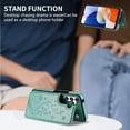 thumbnail image 5 of Compatible with Samsung Galaxy A14 5G Case Wallet with Card Slot Butterfly Embossing Flip Leather Magnetic Clasp Protective Phone Case for Samsung Galaxy A14 Case Wallet(Green-6.6 inch), 5 of 14