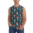 thumbnail image 2 of Picia Amanita Mushroom mens Cotton Tank Undershirts , Moisture-wicking Ribbed Tanks, Lightweight Cotton Tank Undershirts-Small, 2 of 8