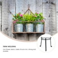 thumbnail image 5 of ELAYARD Black Metal Flowerpot Holder for Outdoor Garden Plants, Plant Stand, 1 Piece, 5 of 8