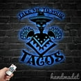 thumbnail image 2 of Handmadetneonsign Take Me To Your Tacos Metal Wall Art LED Light, Custom Alien Eat Tacos Metal Sign, 2 of 5