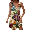 thumbnail image 5 of IROINNID 4th of July Dress for Women Sleeveless Sundress July 9th Fashion Casual Printed Camis Mini Dress V-Neck Round-Neck Dress, 5 of 7