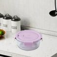 thumbnail image 5 of Glass Bento Box | Microwave-Safe Heated Lunch Container | Thermal Shock Resistant | Food Storage Organizer | Durable Glass | Dishwasher Safe | Meal Prep | Office Work | Portable Design | Freshness, 5 of 6