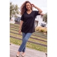 thumbnail image 2 of Catherines Women's Plus Size Petite Easy Fit Short Sleeve V-Neck Tunic, 2 of 4