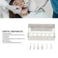 thumbnail image 3 of Kit De Trépano Dental, Perforador De Tejido Para Fresa, Resistente Al Calor, Soporte Para Fresa De Trépano Dental, Hueso, 6 Piezas De Metal Para Clínicas Para Dentistas, 3 of 7