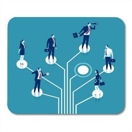 KDAGR Vision Manager Recruitment Group of Persons Standing on Logic Tree Concept Employee Success Mousepad Mouse Pad Mouse Mat 9x10