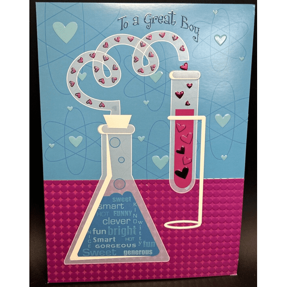 For Boy Valentine's Day Greeting Card w/Envelope