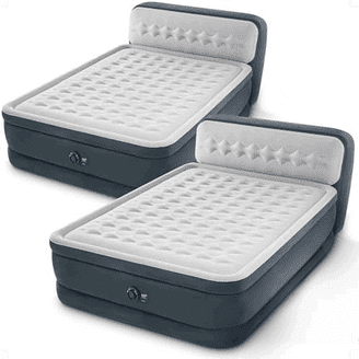 Intex DuraBeam Ultra Plush Queen Size Air Mattress Raised Bed with
