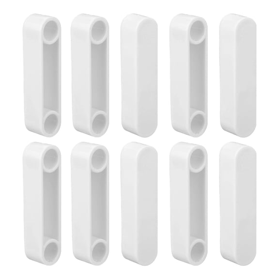 10Pcs Wire Shelf End Protectors White ABS Rod End Caps for Wardrobe Poles