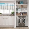 thumbnail image 5 of LALILO Kitchen Curtain Valance Coast Sea And White Desk Rod Pocket Window Curtain 52"x 18" Set of 2, 5 of 5