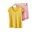 thumbnail image 2 of Womens Modal Pajamas Sets with Short Comfy Sleepwear Cap Sleeve Tops Nightwear 2 Piece Pjs Loungewear, 2 of 5
