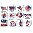 thumbnail image 2 of 12 Pieces Patriotic Decor Wooden Signs, 4th of July Independence Day Decorations with American Flag, Gnome, Star, Bow, Wreath Designs, for Home Wall Door Tabletop Decor, Indoor Outdoor Party Supplies, 2 of 8