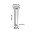 thumbnail image 2 of Uxcell Single Hole Clevis Pins - 6mm x 25mm Flat Head 304 Stainless Steel Link Hinge Pin 10 Pcs, 2 of 5