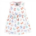 thumbnail image 4 of Hudson Baby Baby and Toddler Girl Cotton Dress and Cardigan Set, Pastel Butterfly, 9-12 Months, 4 of 5
