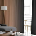 thumbnail image 4 of LightSalmon Black Ombre Semi Sheer Curtains 108 Inch Length 2 Panels Set, Modern Gradient Abstract Art Sheer Kitchen Curtain Privacy Voile Window Curtain for Living Room Bedroom Rod Pocket Drapes, 4 of 7