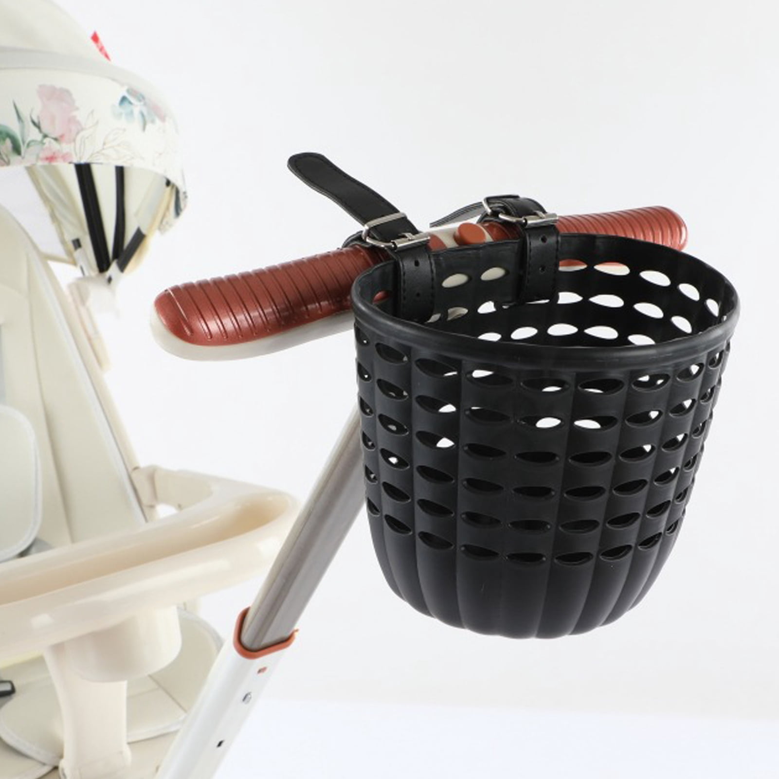 Naierhg Bike Front Basket Storage Box Large Capacity Strong Load-bearing Universal Easy to Install Bicycle Basket with Adjustable Straps