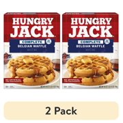 (2 pack) Hungry Jack Complete Belgian Waffle Mix, 28 oz Box