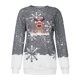 thumbnail image 4 of Mujeres moda cuello redondo Navidad manga larga Tops blusa pulóver sudadera Fridja  fhghd1103, 4 of 5