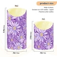thumbnail image 4 of Purple Daisies Flickering Flameless Candles with Remote Timer Battery Operated LED Tealight Set of 2 S, 4 of 8
