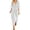 White, variant on Plus Size Romper Fashion Women V-Neck Three Quarter Sleeve Striped Loose Jumpsuit Playsuit Plus Size Jumpsuit(Black,XL)