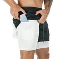 thumbnail image 3 of EYIIYE Men Athletic Shorts, Elastic Waistband Pants with Pocket, 3 of 6