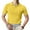Yellow, variant on INCERUN Men Short Sleeve Turndown Collar Shirts Summer Tops