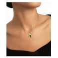 thumbnail image 3 of Collar Xtellar De Oro De 14k Para Mujer Con Circonitas Cúbicas Verde, 3 of 4