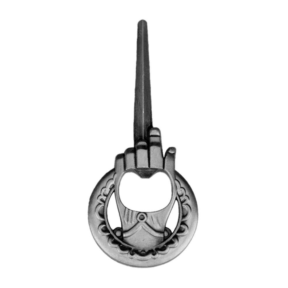 Opener Hand of King Game Style Flat Bottle Beer Opener, Easily Removes