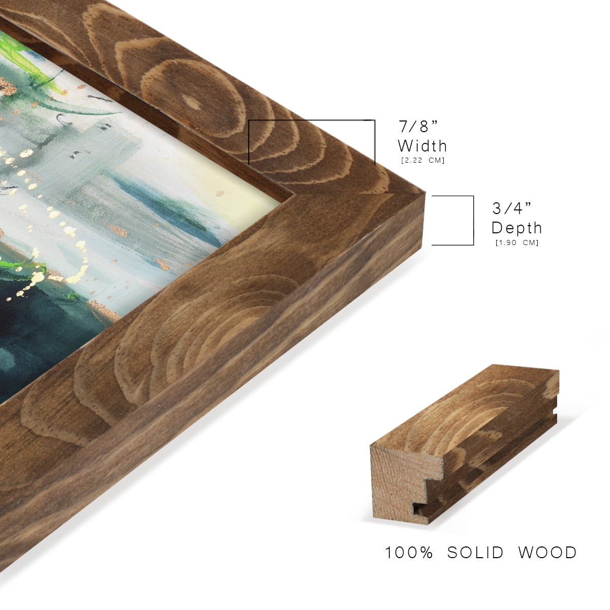 Treetops I - Framed Print w/glass - Walnut