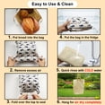thumbnail image 5 of OFTY 2-Pack Reusable Beeswax Bread Bags, XL 13x17 Inches for Sourdough & Artisan Loaves, Plastic-Free Food Storage, 5 of 6