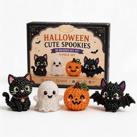 Tiny 3D Beaded Animal DIY Kit with Instructions Easy DIY Cute 3D Animal Beginners Beading Arts Craft for Beginners Craft Lovers Adults Enthusiasts Boys Girls Kids Enjoyment