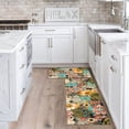 thumbnail image 3 of Boho Flowers Kitchen Mat Set of 2 Non Slip Thick Kitchen Rugs and Mats for Floor Comfort Standing Mats for Kitchen, Sink, Laundry, 17"x47"+17"x28", 3 of 5