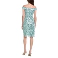 thumbnail image 2 of Adrianna Papell womens  Off-Shoulder Sheath Dress, 0, Blue, 2 of 3